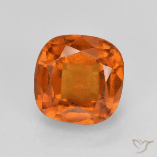 1.40ct 天然 深橙色 钙铝榴石, 软垫, VS