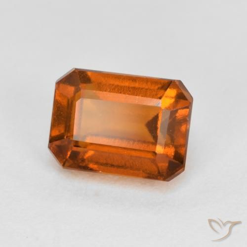 1.71ct 天然 红橙色 钙铝榴石, 祖母绿式切割, VS