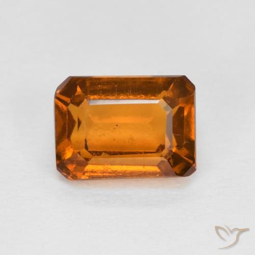 1.48ct 天然 黄橙色 钙铝榴石, 祖母绿式切割, VS