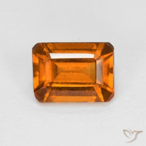 1.44ct 天然 中橙 钙铝榴石, 祖母绿式切割, VS