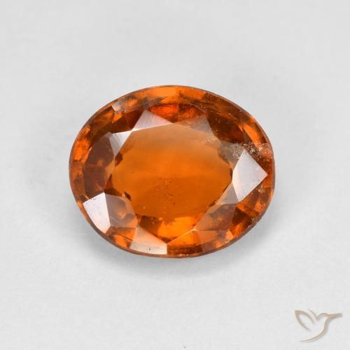 2.45ct 天然 中深橙色 钙铝榴石, 椭圆形, VVS-VS