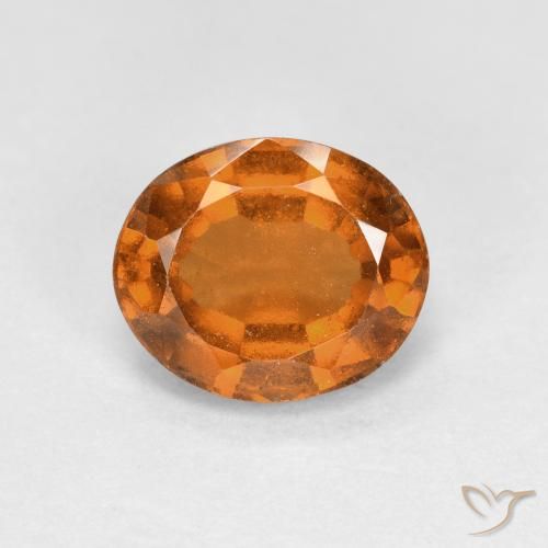2.07ct 天然 深橙色 钙铝榴石, 椭圆形, VS