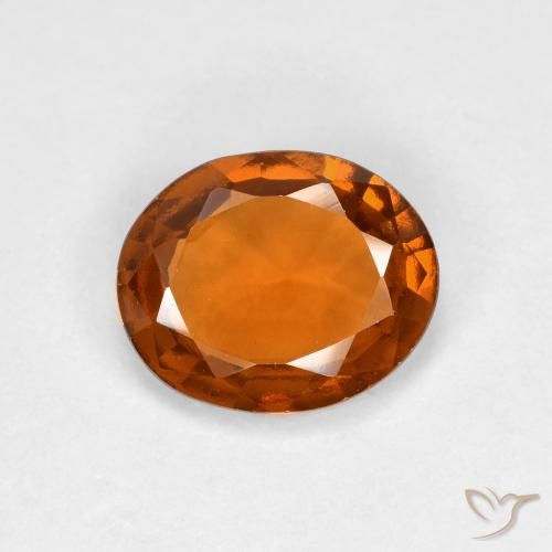 1.56ct 天然 中橙 钙铝榴石, 椭圆形, VS