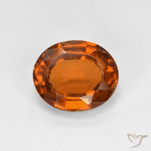 2.14ct 天然 中深橙色 钙铝榴石, 椭圆形, VS