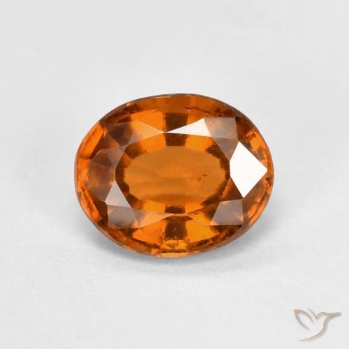 1.54ct 天然 中橙 钙铝榴石, 椭圆形, VS