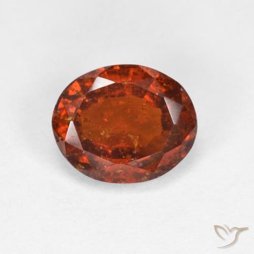 1.58ct 天然 深橙色 钙铝榴石, 椭圆形, VS-SI