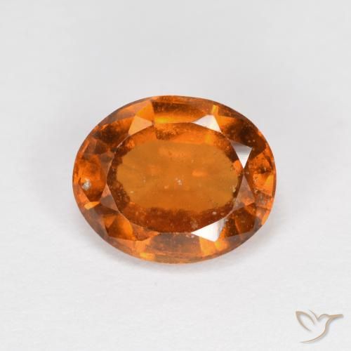 1.94ct 天然 中深橙色 钙铝榴石, 椭圆形, VS-SI