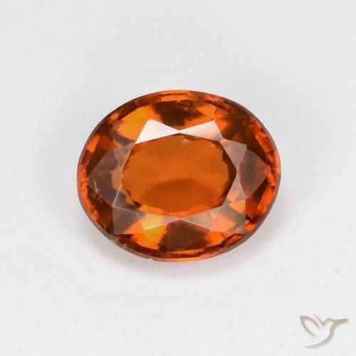 1.62ct 天然 深橙色 钙铝榴石, 椭圆形, VS