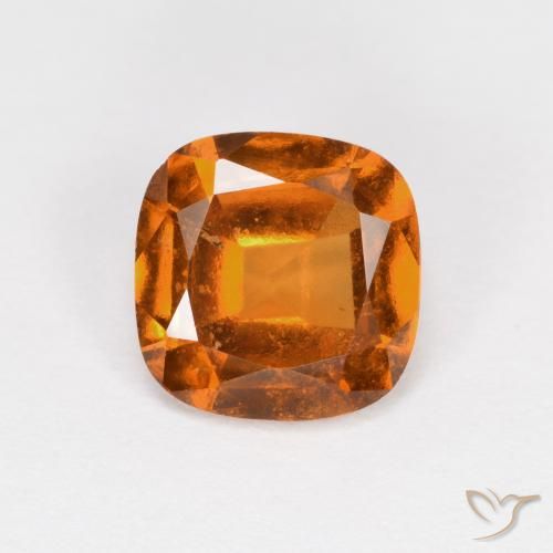 1.55ct 天然 深橙色 钙铝榴石, 软垫, VS