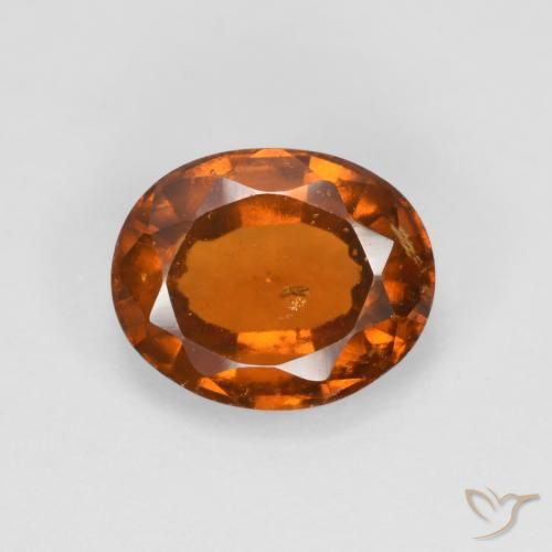 2.25ct 天然 中深橙色 钙铝榴石, 椭圆形, VS-SI