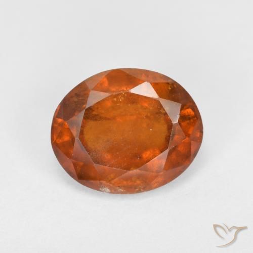 2.54ct 天然 红橙色 钙铝榴石, 椭圆形, VS-SI