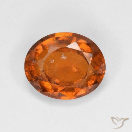 2.93ct 天然 中深橙色 钙铝榴石, 椭圆形, VS-SI