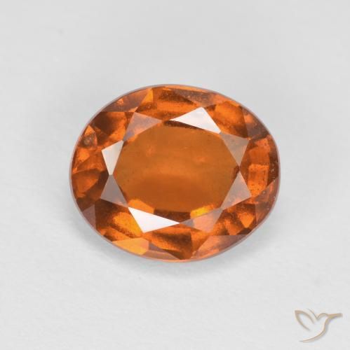 1.82ct 天然 深橙色 钙铝榴石, 椭圆形, VS