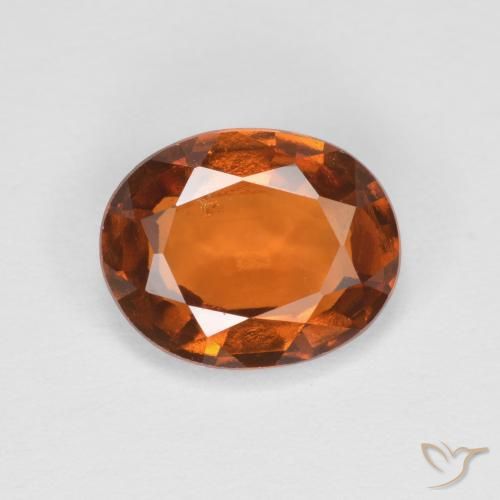 1.89ct 天然 红橙色 钙铝榴石, 椭圆形, VS