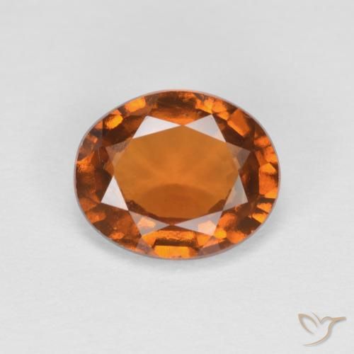 1.42ct 天然 中橙 钙铝榴石, 椭圆形, VS