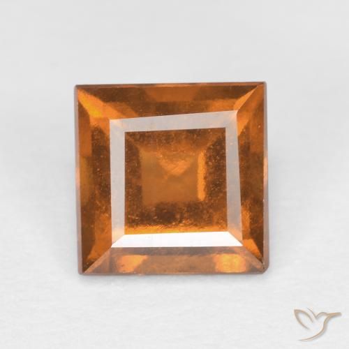1.42ct 天然 黄橙色 钙铝榴石, 正方形, VS