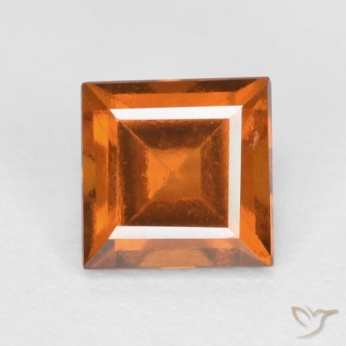 1.47ct 天然 深橙色 钙铝榴石, 正方形, VS