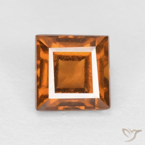 0.86ct 天然 中橙 钙铝榴石, 正方形, VS