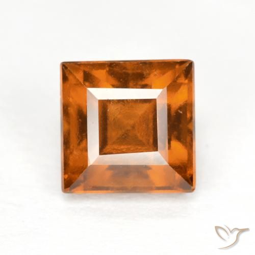 1.57ct 天然 深橙色 钙铝榴石, 正方形, VS