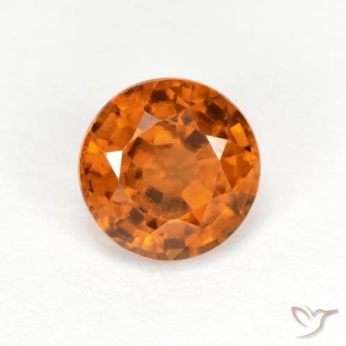 1.04ct 天然 深橙色 钙铝榴石, 圆形的, VS