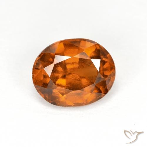 1.90ct 天然 深橙色 钙铝榴石, 椭圆形, VS