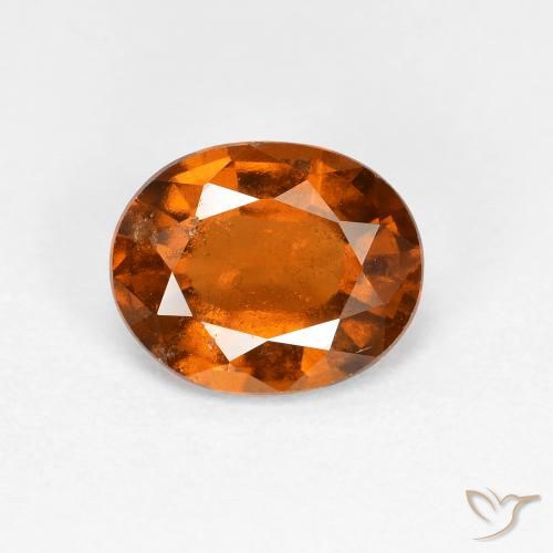 1.86ct 天然 红橙色 钙铝榴石, 椭圆形, VS-SI