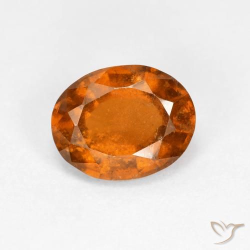 1.69ct 天然 深橙色 钙铝榴石, 椭圆形, VS