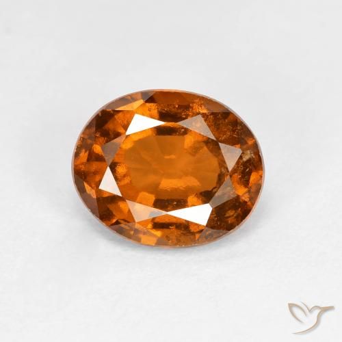 1.97ct 天然 深橙色 钙铝榴石, 椭圆形, VS-SI