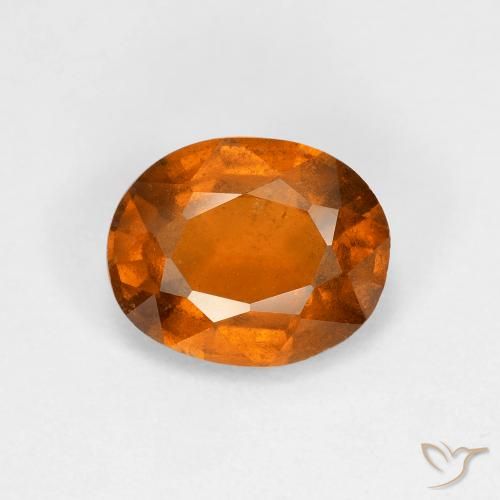 1.92ct 天然 中深橙色 钙铝榴石, 椭圆形, VS-SI