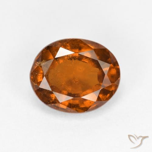1.81ct 天然 深橙色 钙铝榴石, 椭圆形, VS-SI