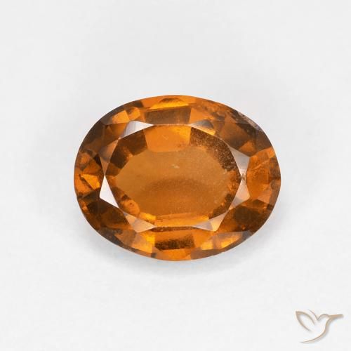 1.24ct 天然 中橙 钙铝榴石, 椭圆形, VS