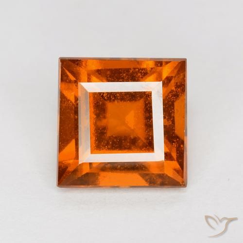 1.70ct 天然 深橙色 钙铝榴石, 正方形, VS