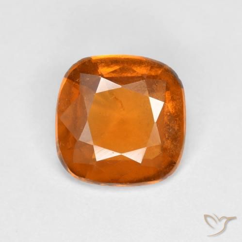 1.31ct 天然 深橙色 钙铝榴石, 软垫, VS