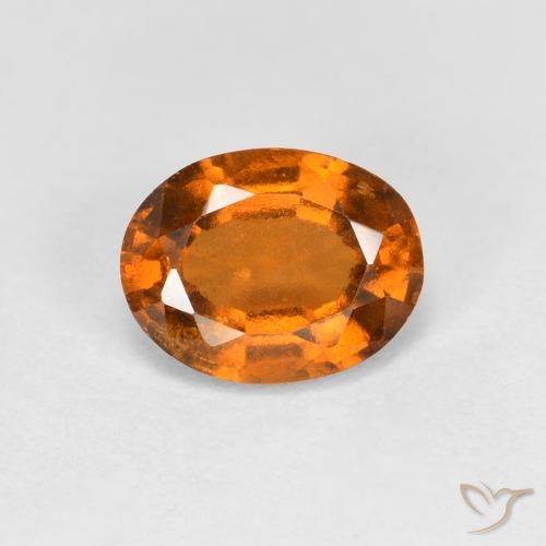 1.27ct 天然 中橙 钙铝榴石, 椭圆形, VS