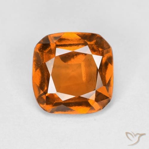 1.38ct 天然 黄橙色 钙铝榴石, 祖母绿式切割, VS