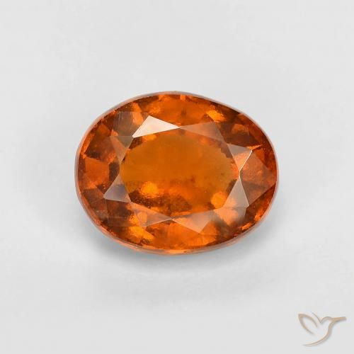 2.07ct 天然 中深橙色 钙铝榴石, 椭圆形, VS