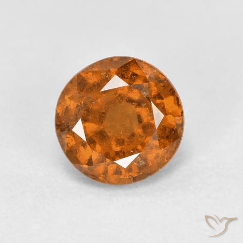 1.05ct 天然 土橙 钙铝榴石, 圆形的, VS