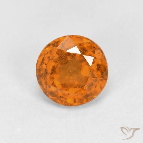 1.03ct 天然 土橙 钙铝榴石, 圆形的, VS