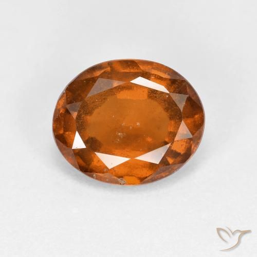 2.30ct 天然 中深橙色 钙铝榴石, 椭圆形, VS