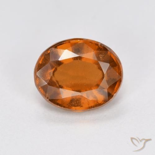 1.83ct 天然 中深橙色 钙铝榴石, 椭圆形, VS