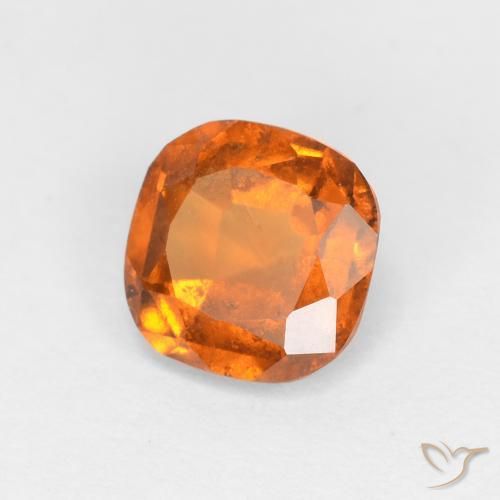 1.13ct 天然 深橙色 钙铝榴石, 软垫, VS