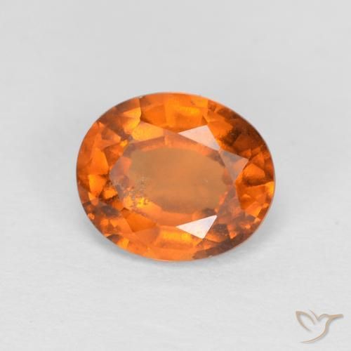 1.46ct 天然 中橙 钙铝榴石, 椭圆形, VS