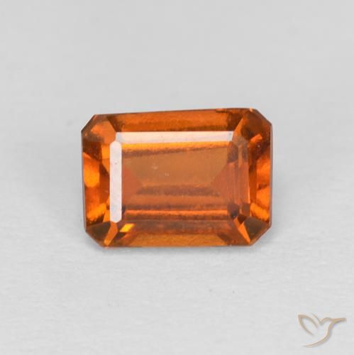 1.21ct 天然 深橙色 钙铝榴石, 祖母绿式切割, VVS-VS