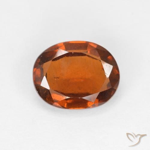 1.59ct 天然 深橙色 钙铝榴石, 椭圆形, VS