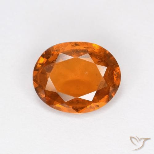 1.53ct 天然 中橙 钙铝榴石, 椭圆形, VS