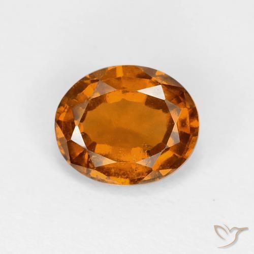 1.57ct 天然 黄橙色 钙铝榴石, 椭圆形, VS-SI