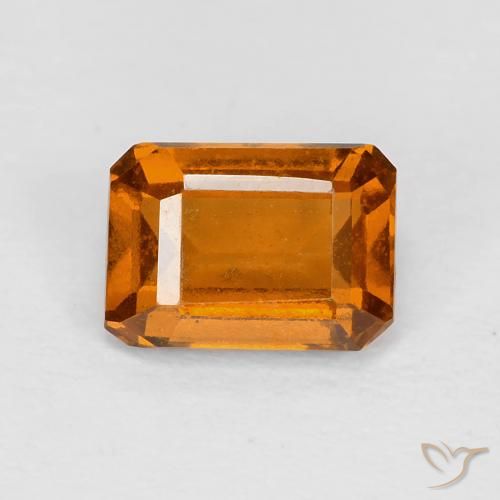 1.29ct 天然 黄橙色 钙铝榴石, 祖母绿式切割, VS