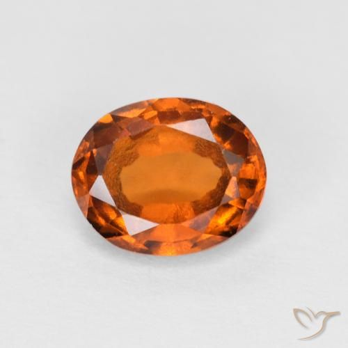 1.34ct 天然 Medium Dark-Orange 钙铝榴石, 椭圆形, VS