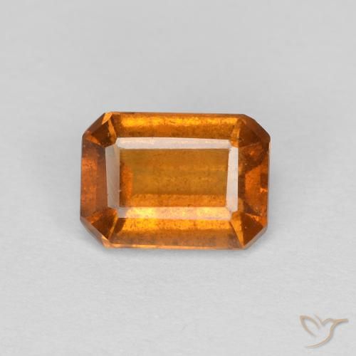 1.18ct 天然 橙棕色 钙铝榴石, 祖母绿式切割, VS