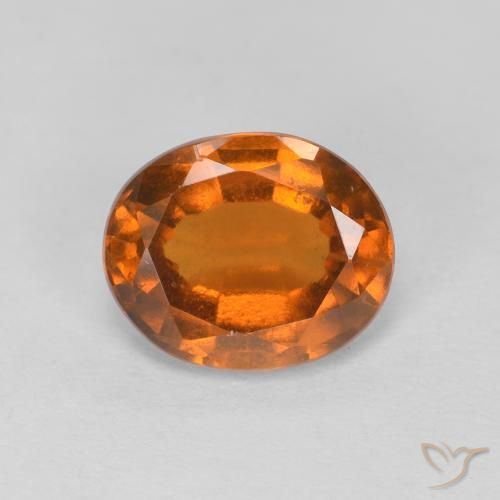 2.08ct 天然 Medium Dark-Orange 钙铝榴石, 椭圆形, VVS-VS
